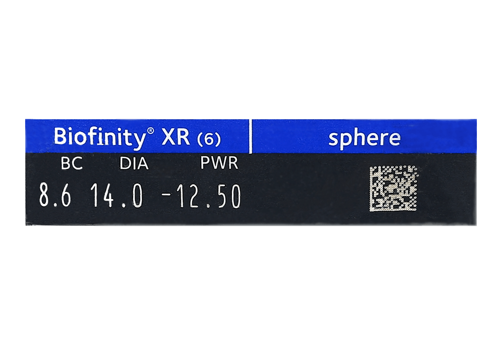バイオフィニティ XR（2箱セット） レンズデータ